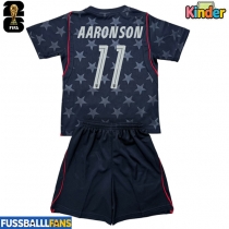 Vereinigte Staaten Brenden Aaronson #11 Auswärts Trikotsatz Kinder EM 2024 Kurzarm (+ Kurze Hosen)